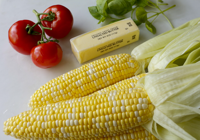 Ingredients for the grilled corn