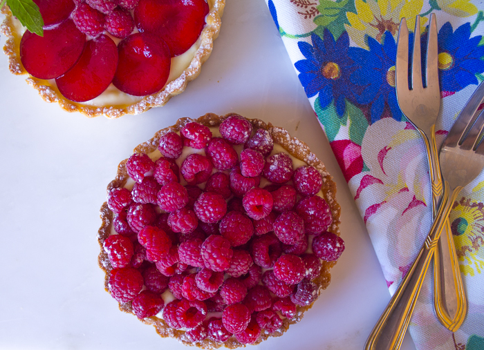 Karen's Raspberry Tart with Ricotta Pastry Cream – Gluten Free