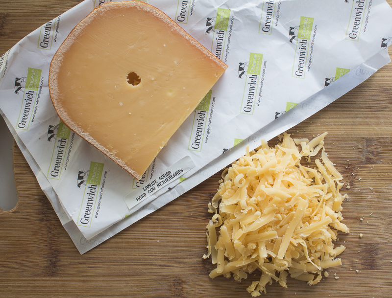 Top with an nutty yet creamy cheese such as L'Amuse Aged Gouda