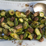 Roasted Brussel Sprouts with Spiced Candied Pecans recipe