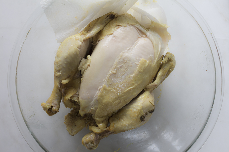 Try cooking a whole chicken to create succulent chicken for the soup, and use the flavorful broth