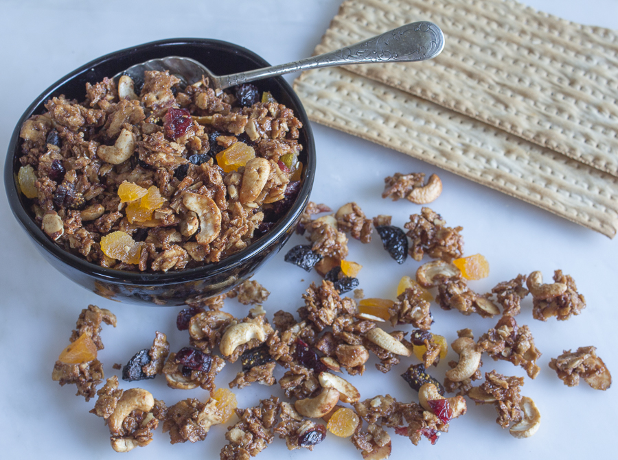 Matzo Granola with Fruits and Nuts