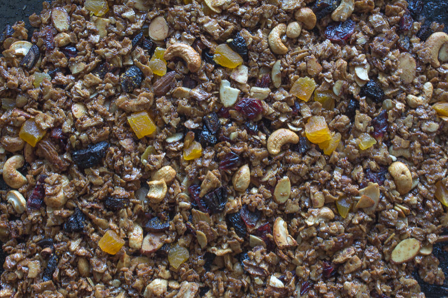 After a second bake, your matzo granola is ready