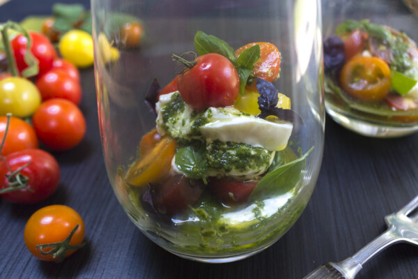 Burrata and Summer Tomato Parfaits
