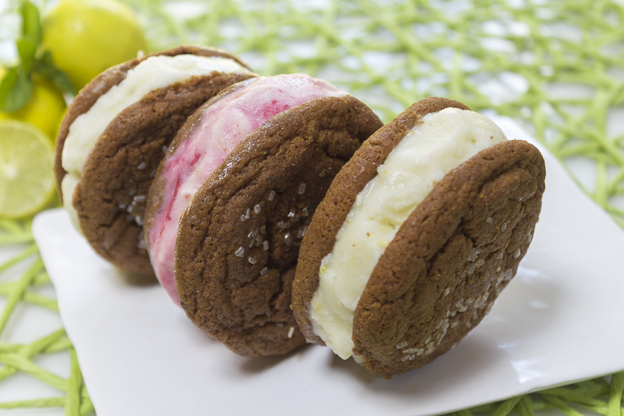 Tart yogurt pairs perfectly with soft, crackled ginger cookies - Freeze together for the ultimate ice cream sandwich