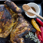 This wonderfully aromatic chicken is big on flavor – make my Peruvian Spice Blend for an authentic spit-roasted chicken with a tender flesh and crispy skin