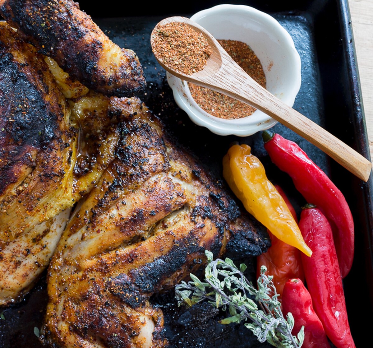 Peruvian Grilled Chicken with a zesty spice blend
