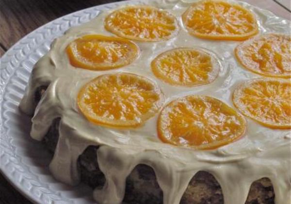 Simple ingredients transform into a moist and heavenly orange-almond flourless cake. Reminiscent of a Sicilian recipe, Mediterranean ingredients, using Marcona Almonds and Clementine Oranges from Spain. Inspired by movie: “The Secret Lives of Walter Mitty.”