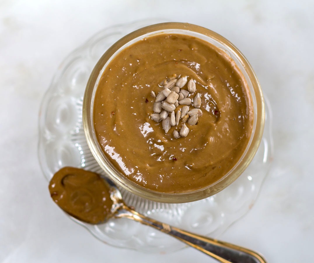 Sunflower Satay Sauce ~ for Noodles and Grilled Chicken Skewers (Peanut-Free)