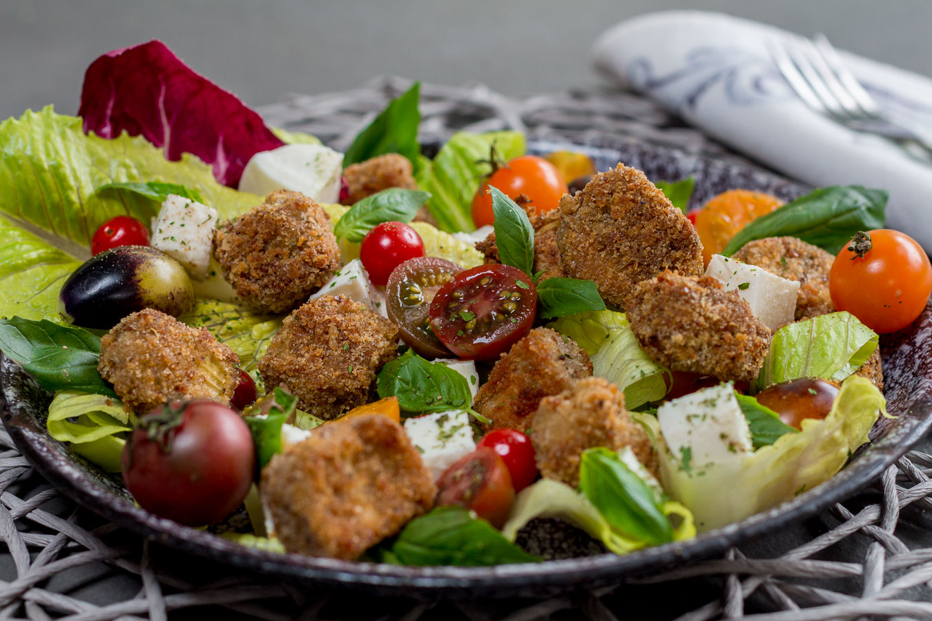 Eggplant Parm Salad: Deconstructed