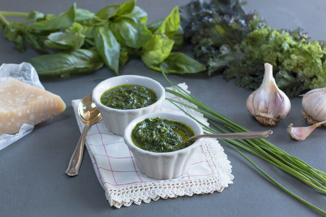 Basil, Kale & Chive Pistou