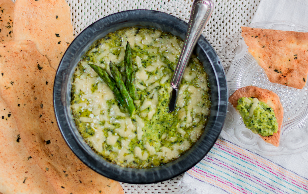 Warm Asparagus and Spinach Dip