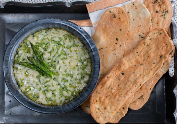 Warm Asparagus and Spinach Dip Lightened-Up