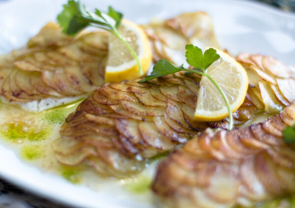 Potato Scaled Fish - oh so French.. oh so delicious!
