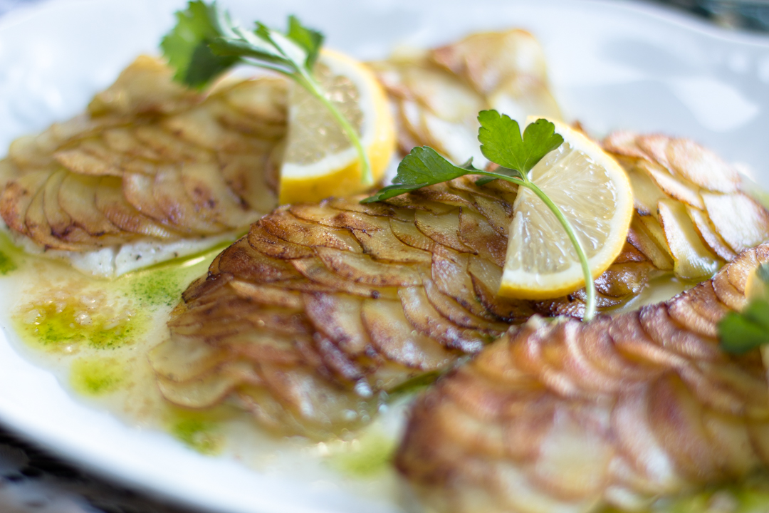 Potato Scaled Fish - oh so French.. oh so delicious!