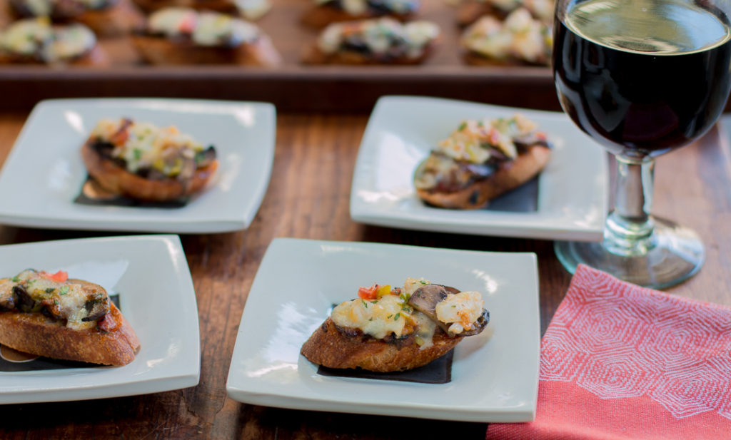 Spanish Tapas with Mushrooms, Smoked Paprika Aioli and Mahón Cheese - A