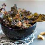 Spicy Red Kale Chips with Cashews and Miso