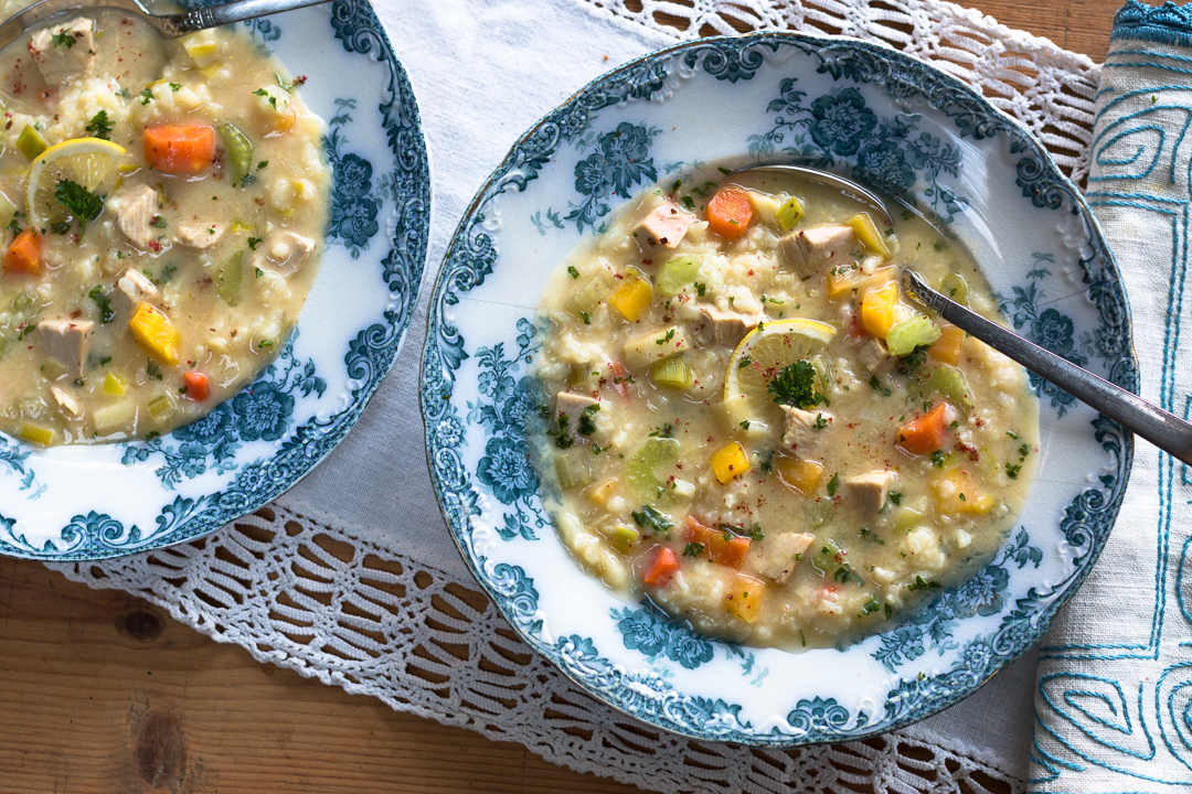 Greek Lemon Turkey Soup (an after Thanksgiving special recipe)