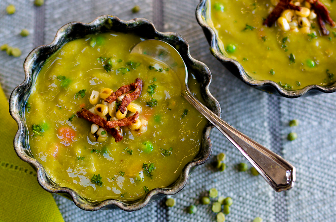 Instant Pot Split Pea Soup - Finished with Salt