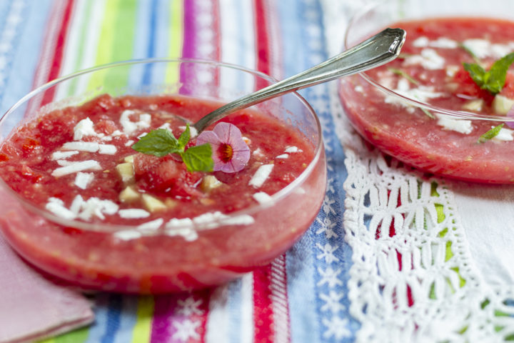 Watermelon Gazpacho ~ Your Summer Cool-Down in a Bowl
