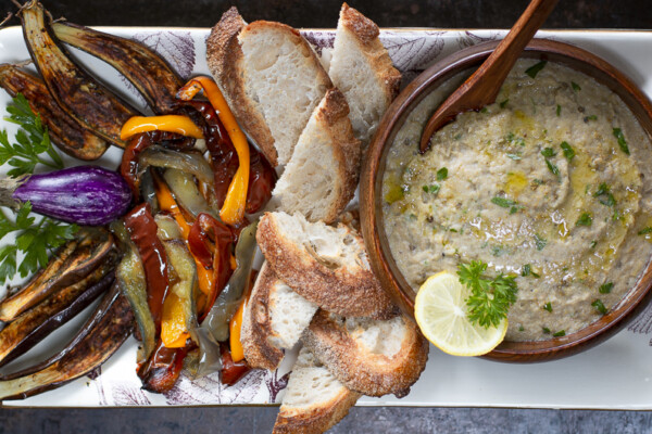 Baba Ganoush with Roasted Peppers