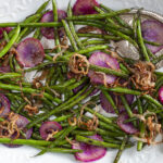 Haricot Vert with Sliced Radishes and Pan-Fried Shallots with a Miso-Lemon-Maple Glaze recipe