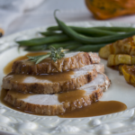 Karen's Roast Thanksgiving Turkey Basted with Fruit Juices and Marsala Gravy