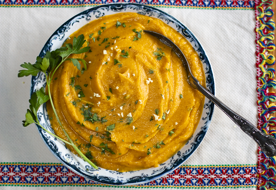 Healthy Side: Butternut Squash Purée with Ginger and Browned Butter