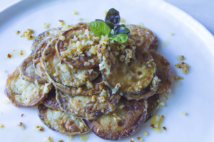 Fried Summer Zucchini with Garlic – Lightened-Up - Inspired by Il Mulino Restaurant - A Zest for Lif