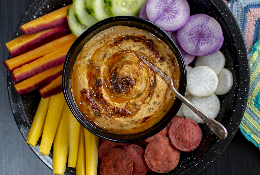 Karen’s Creamy Hummus with Harissa