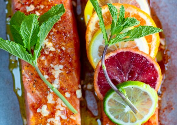 Easy Salmon in Parchment with Multi-Citrus Salsa