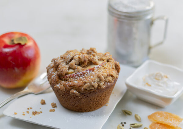 Amazing Apple Crumb Cakes with Cardamom and Ginger