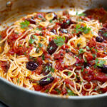 Karen's Pasta Puttanesca with Fresh Tomatoes