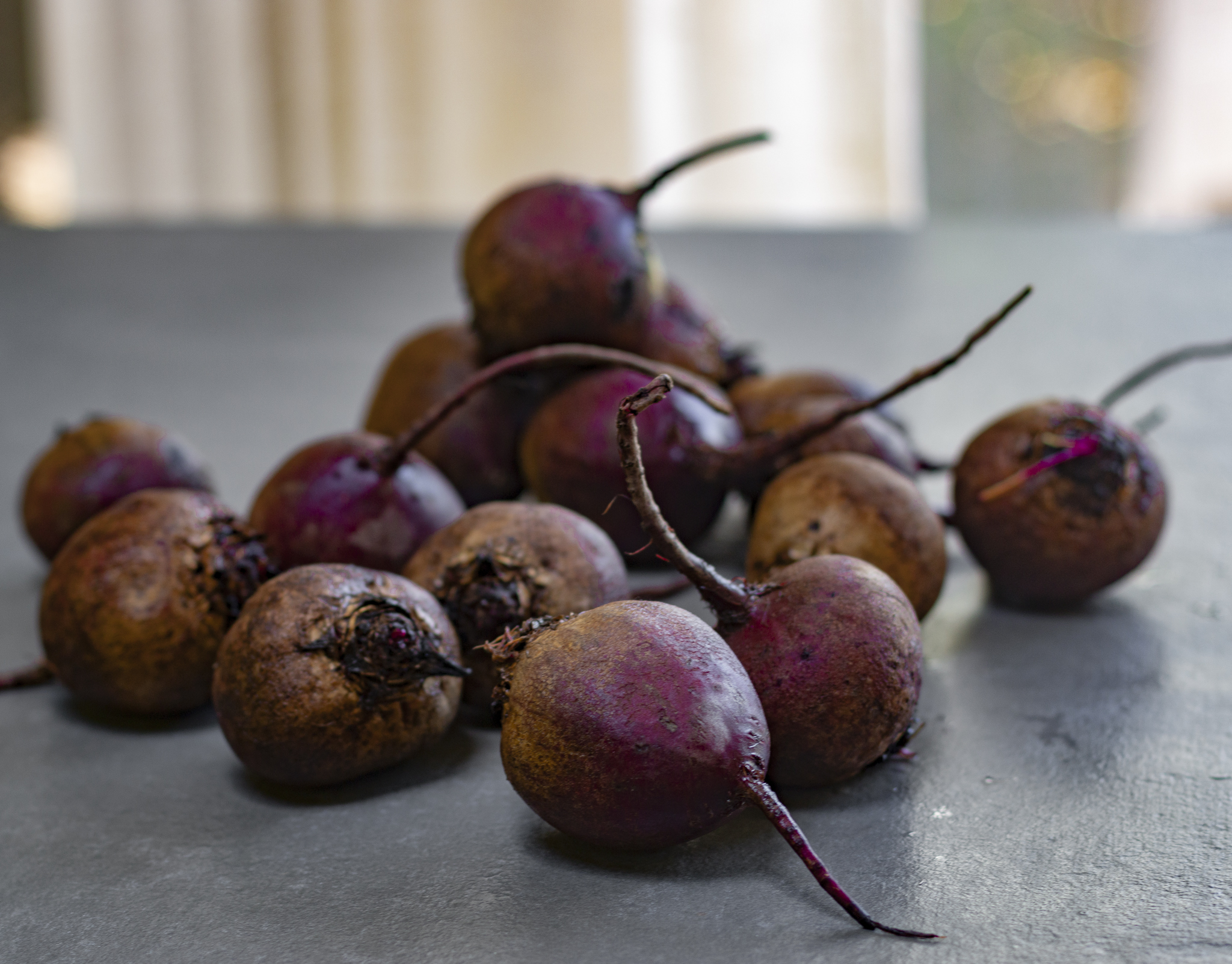 Steamed Baby Beets with Garlic Scape Vinaigrette A Zest for Life