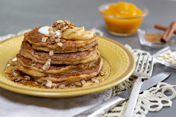Yummy Pumpkin & Oatmeal Pancakes