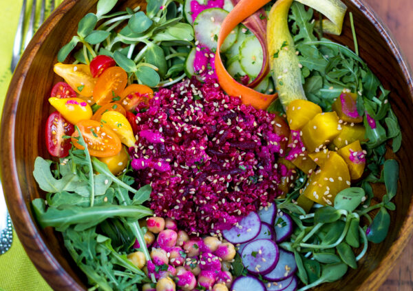 Buddha Bowl With Beets, Quinoa and a Bevy of Vegetables