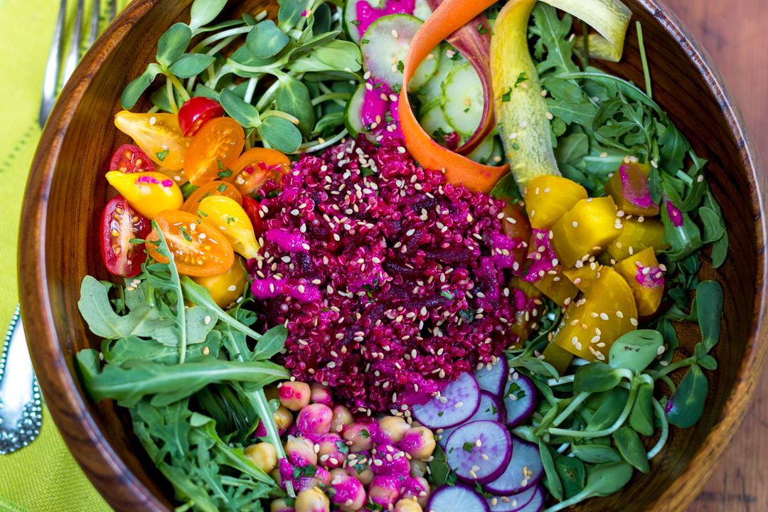 Buddha Bowl With Beets, Quinoa and a Bevy of Vegetables