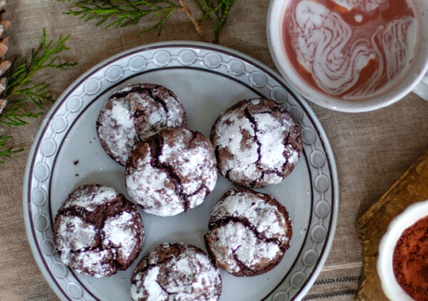Karen’s Flourless Chocolate Crackle Cookies