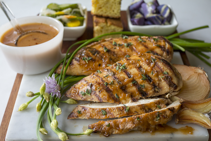 Smoked Vinegar Mop and Sauce with Onion and Garlic - with Chicken