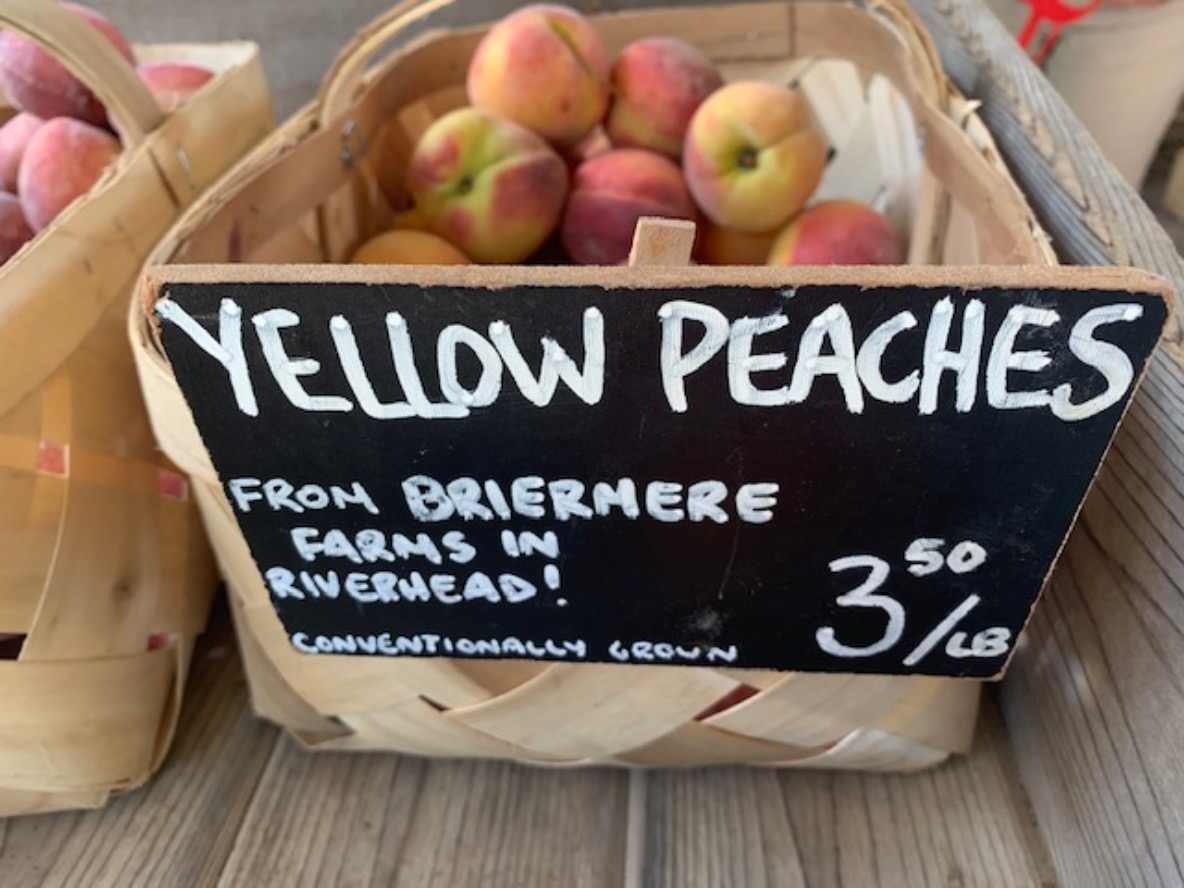 peaches from Briermere Farm, Riverhead NY 