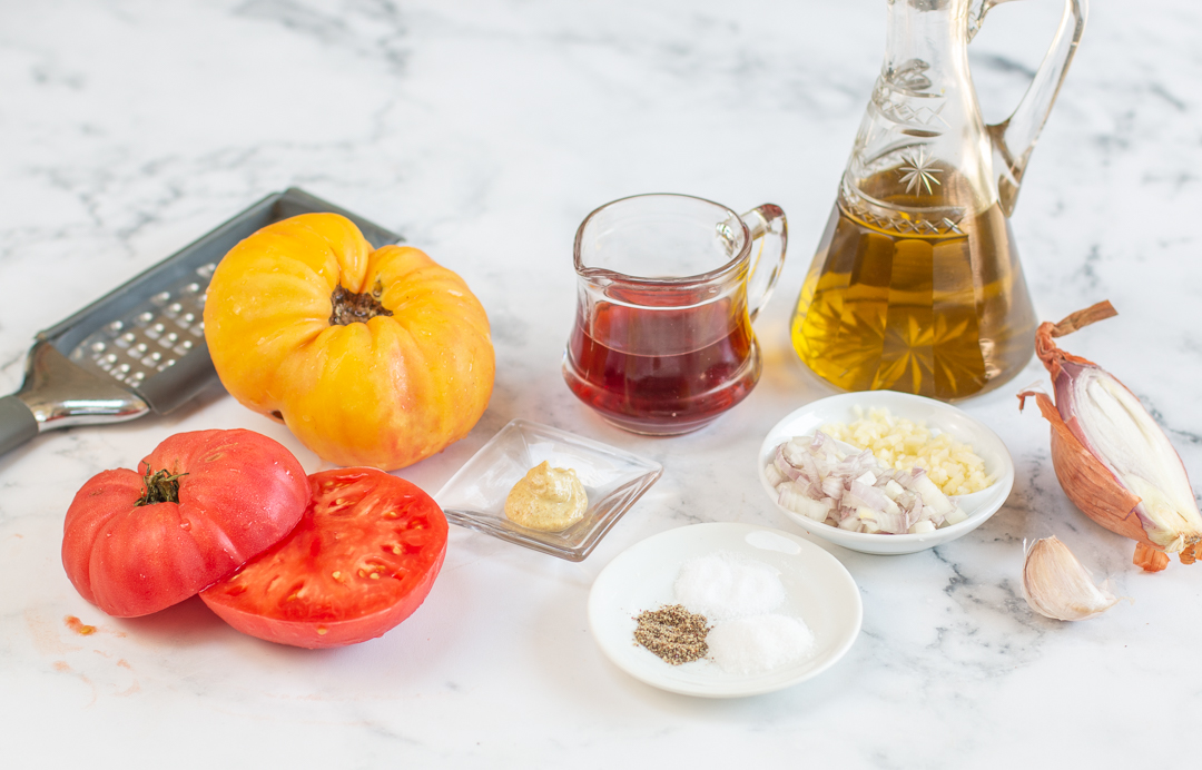 Ingredients for Tomato Vinaigrette