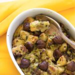 Chestnut Stuffing with Shiitake Mushrooms, Apricots and Fresh Herbs