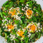 Southwest Style Green Shakshuka with Hatch Chile Oil