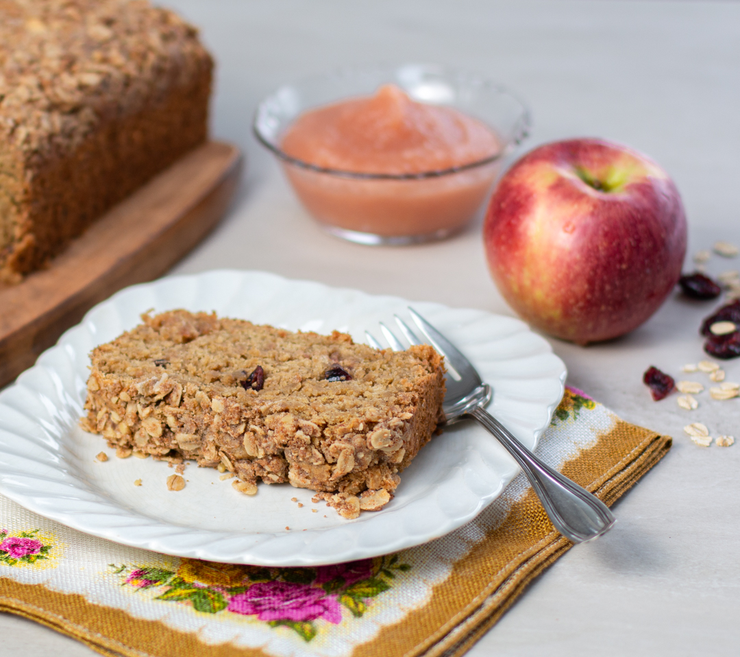 Applesauce Streusel Loaf Cake - Gluten Free