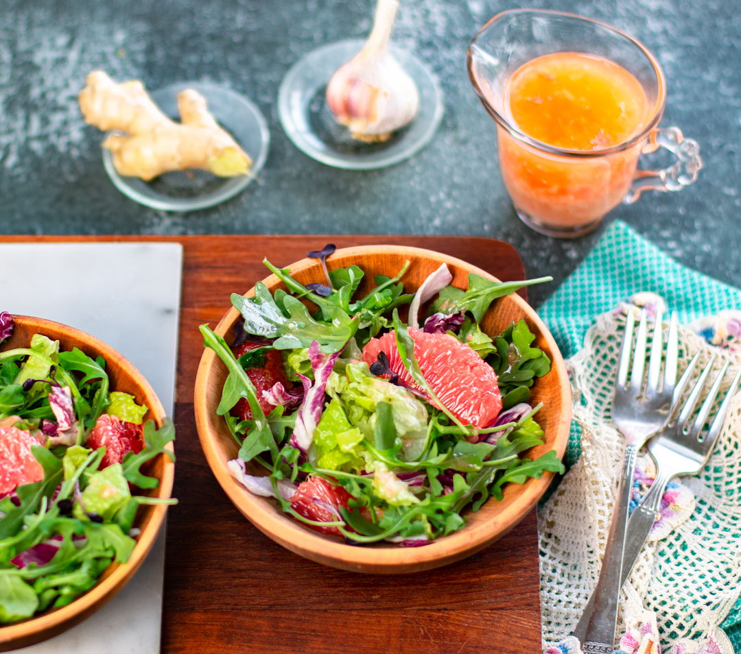 Composed Grapefruit Salad with Ginger-Grapefruit 