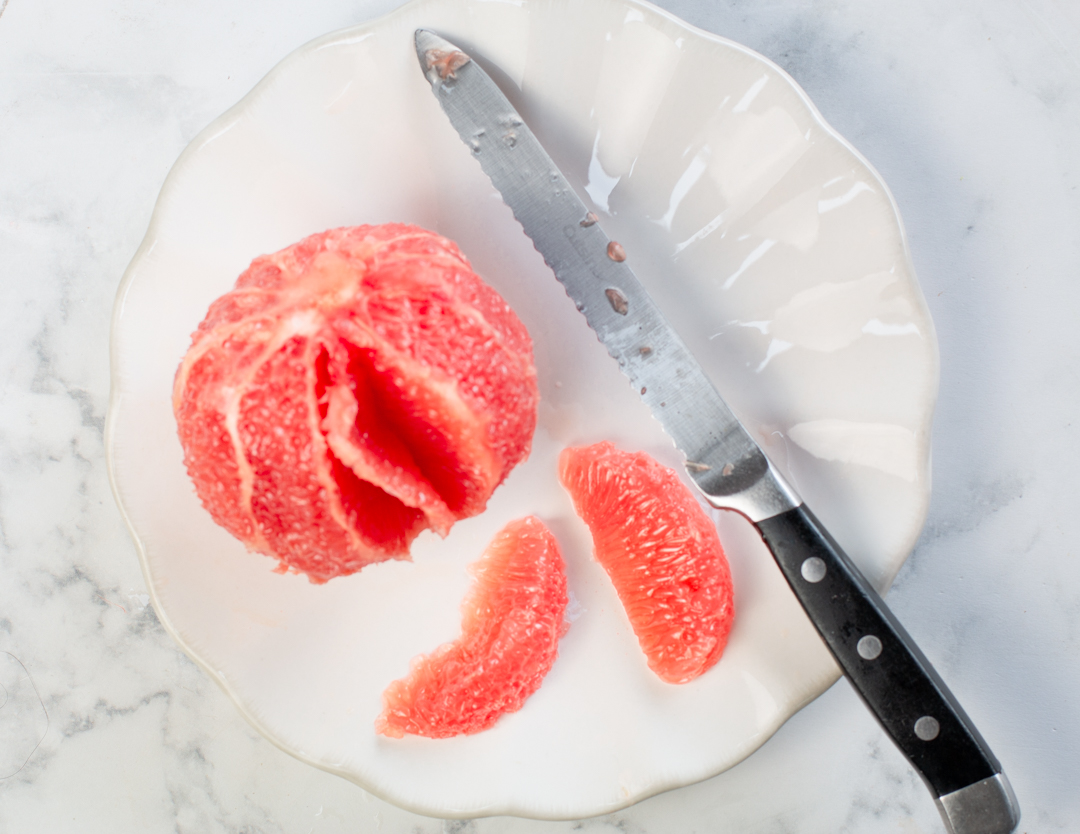 How to make "Supremes" of pink grapefruit 