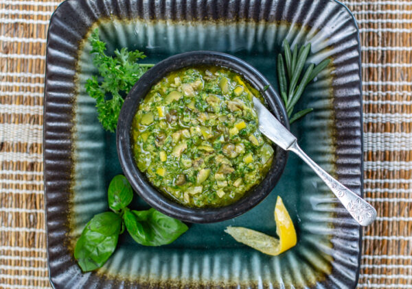 Herbal Olive Tapenade with Preserved Lemons
