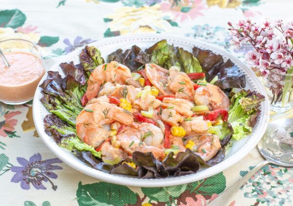 Shrimp Salad with Roasted Pepper Mayonnaise
