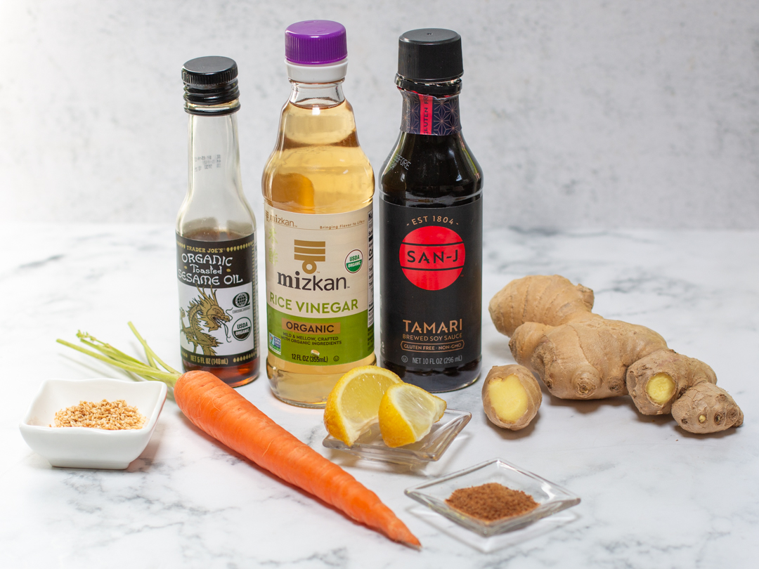 Ingredients for the Ginger-Sesame Sauce 