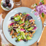 Spring Salad with Grilled Chicken and Homemade Fig-Balsamic Dressing